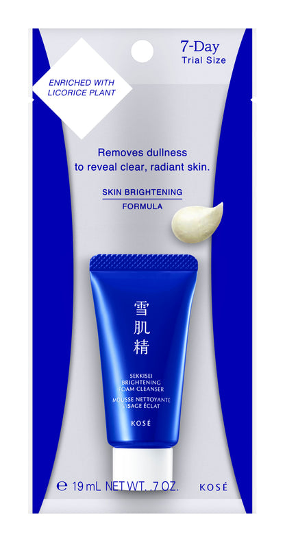 SEKKISEI BRIGHTENING FOAM CLEANSER KIT (14ML ESSENCE LOTION)