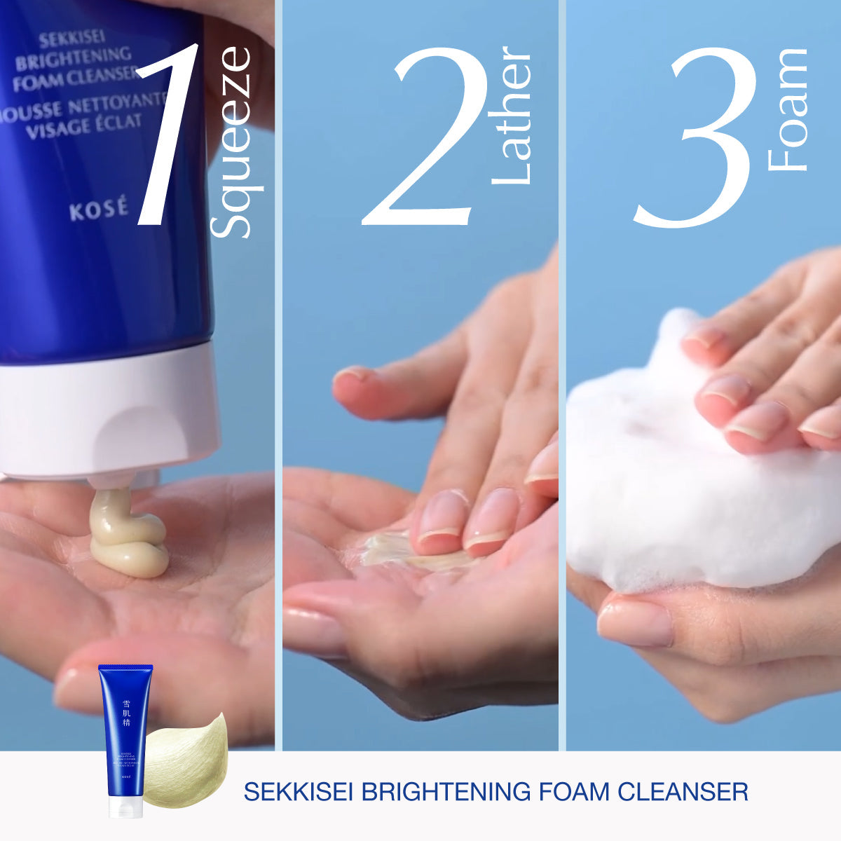 SEKKISEI  Brightening Foam Cleanser BIG 200g Limited Set