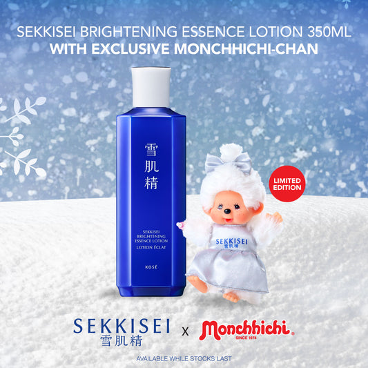 SEKKISEI Brightening Essence Lotion 350ml with Exclusive Monchhichi-Chan