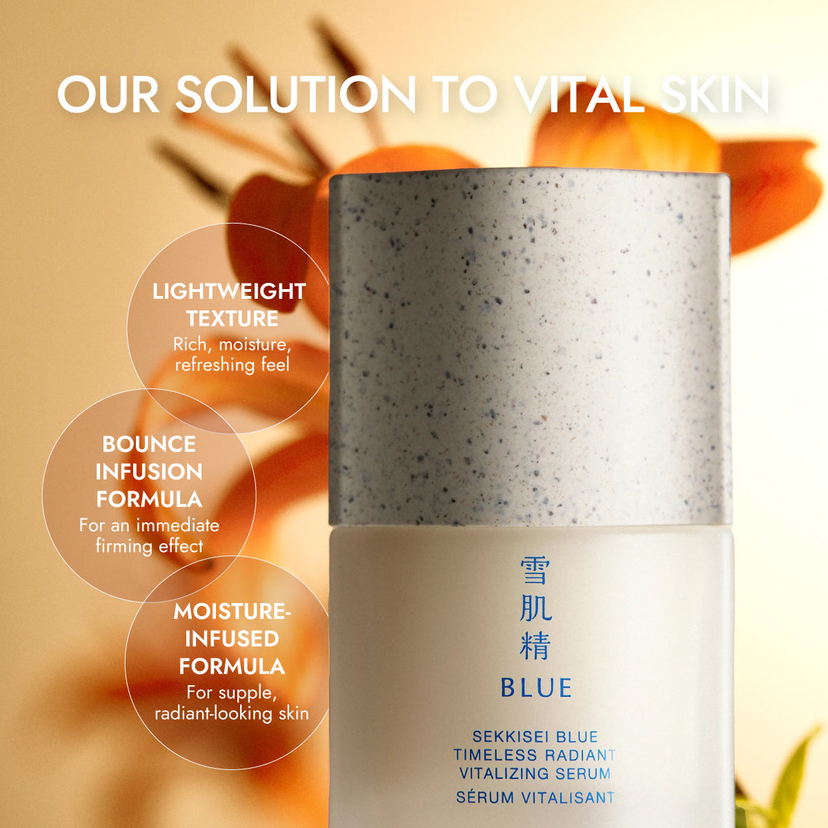 SEKKISEI  BLUE TIMELESS RADIANT VITALIZING SERUM 50ml Limited Set