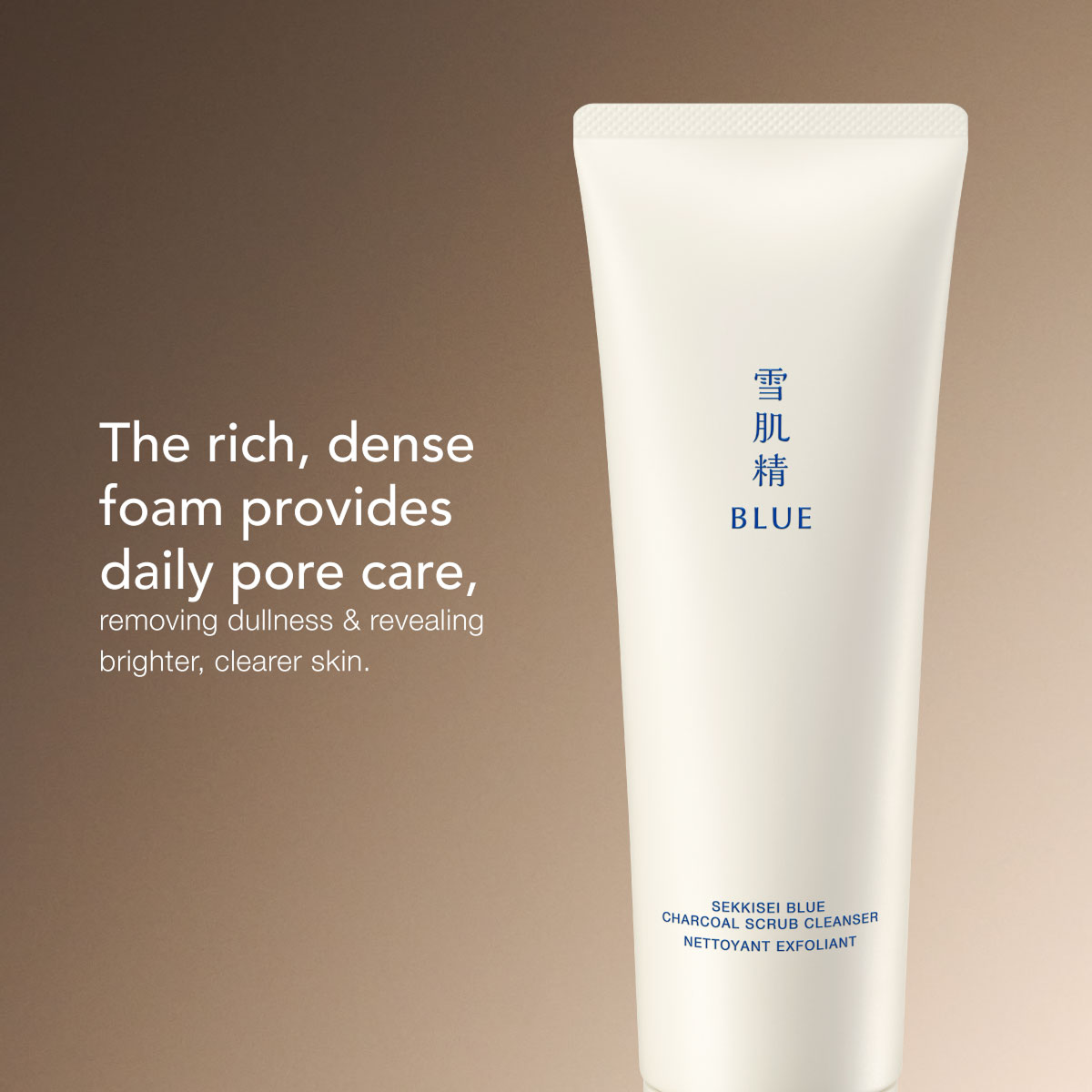 SEKKISEI BLUE Charcoal Scrub Cleanser