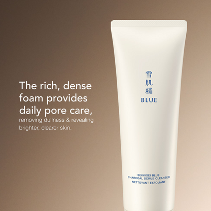 SEKKISEI BLUE Charcoal Scrub Cleanser
