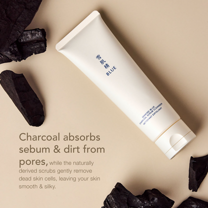 SEKKISEI BLUE Charcoal Scrub Cleanser