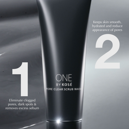 ONE BY KOSÉ PORE CLEAR SCRUB WASH