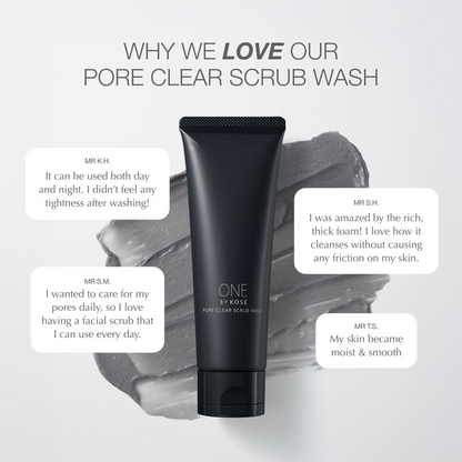 ONE BY KOSÉ PORE CLEAR SCRUB WASH